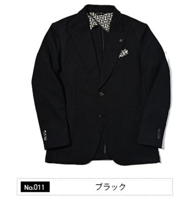 ウールライク カルゼ ストレッチ ジャケット | ブラック | メンズ