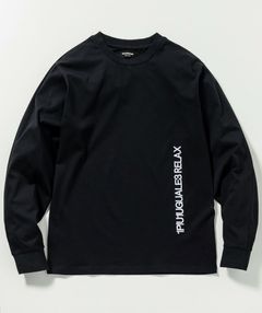 バーチカルエンブロイディーロングTシャツ | Tシャツ | ブラック | メンズ
