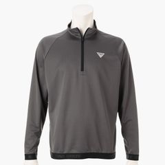 REF MEN'S HEM LOGO LS HALFZIP（リラックスフィット） | チャコール | メンズ | ゴルフウェア
