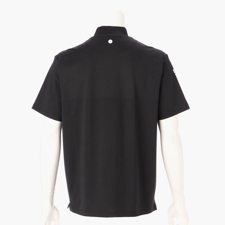 MENS SLEEVE LOGO HIGH NECK RELAXED FIT | ハイネックシャツ | ブラック | メンズ | ゴルフウェア
