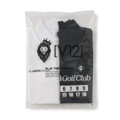 LEON GC set B | ポロシャツ×モックネック  2枚セット| ホワイト×ブラック | メンズ | ゴルフウェア