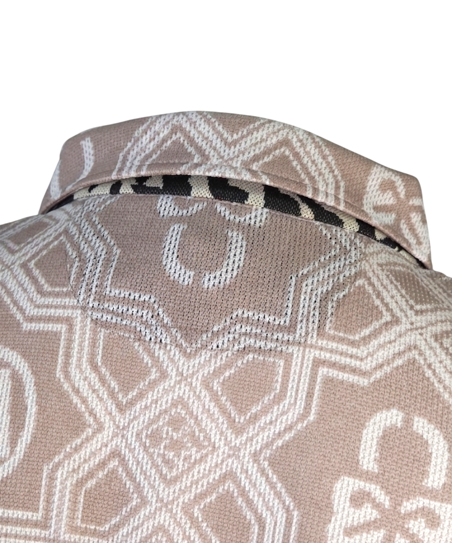 Dominant Mesh Shirt | ポロシャツ | ベージュ | メンズ | ゴルフウェア