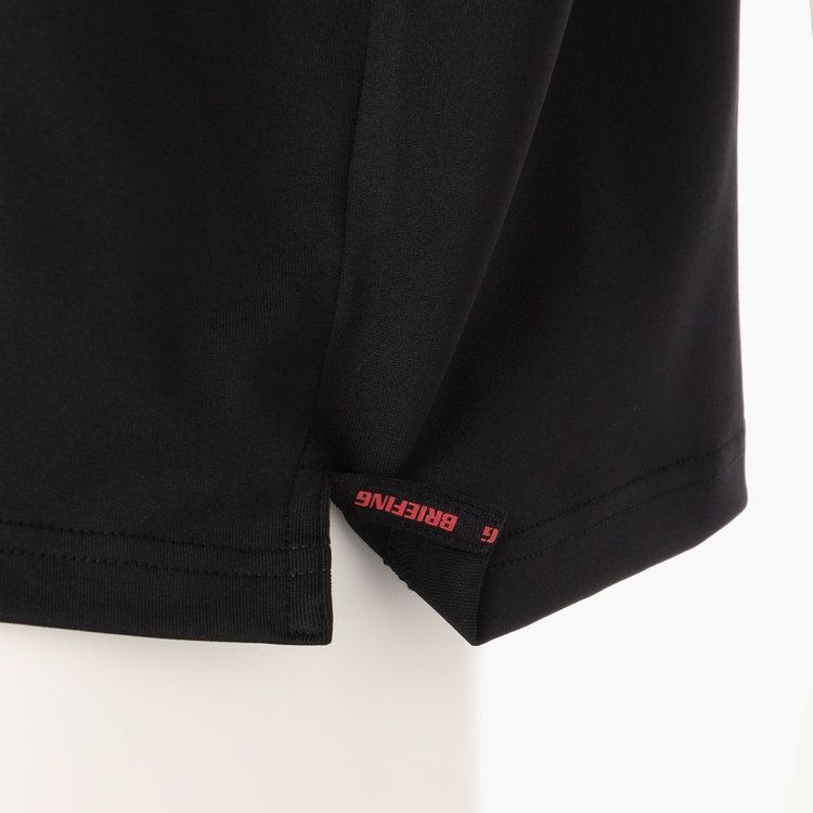 MENS SLEEVE LOGO HIGH NECK RELAXED FIT | ハイネックシャツ | ブラック | メンズ | ゴルフウェア
