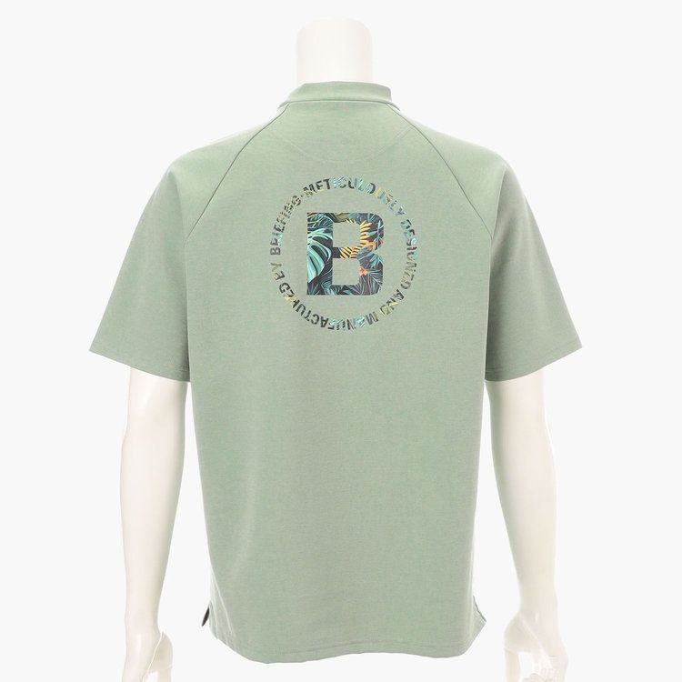 CR MEN’S BOTANICAL LOGO HIGHNECK （リラックスフィット） | ハイネックシャツ | セージグリーン | メンズ | ゴルフウェア