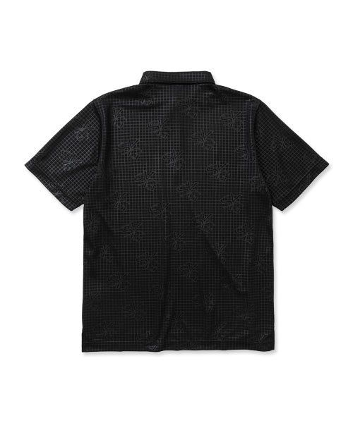 SYG GRAPHIC EMBOSS POLO | ポロシャツ | ブラック | メンズ | ゴルフウェア