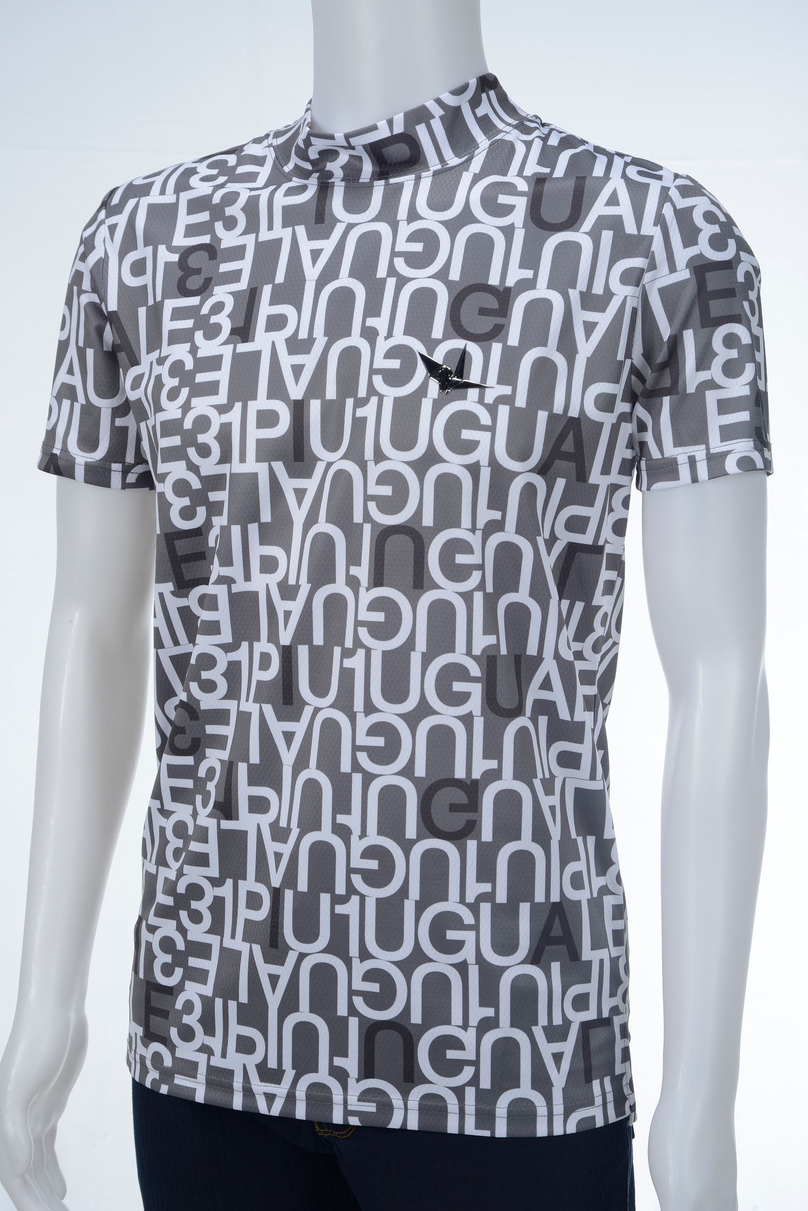メンズウェア 1PIU1UGUALE3 GOLF MOCK NECK ALL LOGO MIX 1PIU1UGUALE3 GOLF - S/S MOCK NECK FULL MIX LOGO | モック
