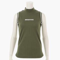 WOMENS TOUR NO SLEEVE HIGH NECK | ツアー ノースリーブ ハイネック | モックネック Tシャツ | オリーブ | レディース | ゴルフウェア