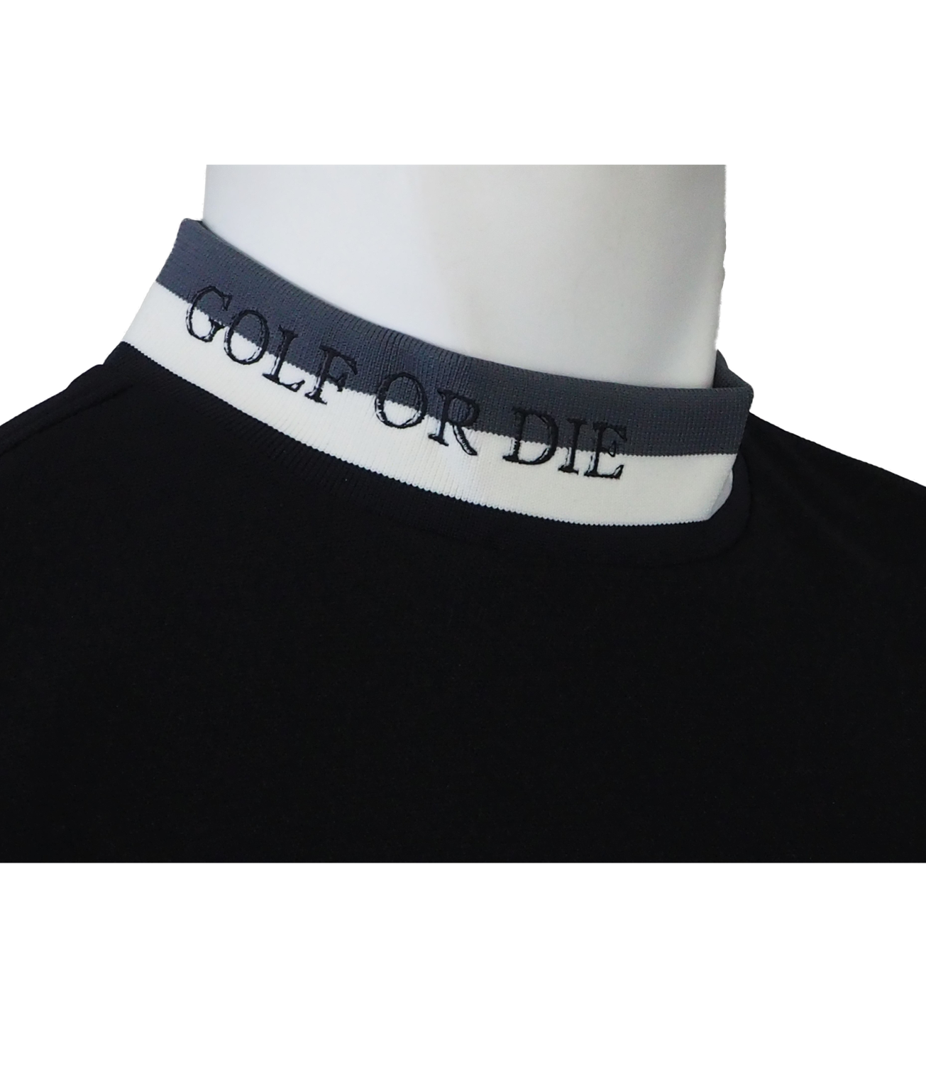 Atlantis Mock Tee | モックネックシャツ | ブラック | メンズ | ゴルフウェア