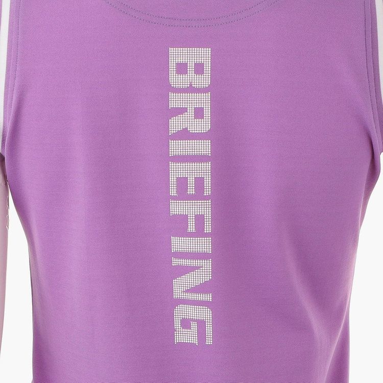 WOMENS TOUR NO SLEEVE HIGH NECK | ツアー ノースリーブ ハイネック | モックネック Tシャツ | パープル | レディース | ゴルフウェア