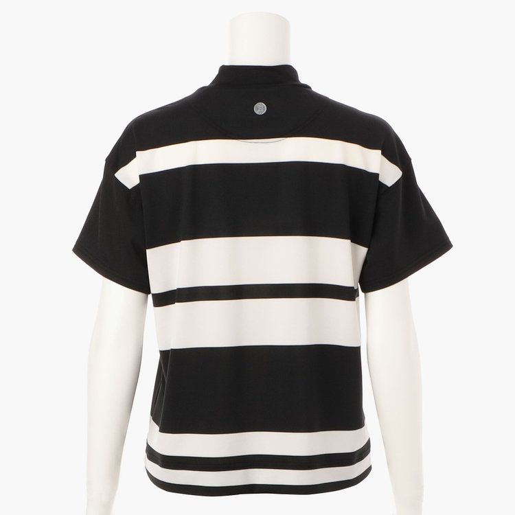 WOMEN’S PANEL STRIPE HIGHNECK RF | ハイネックシャツ | ブラック | レディース | ゴルフウェア