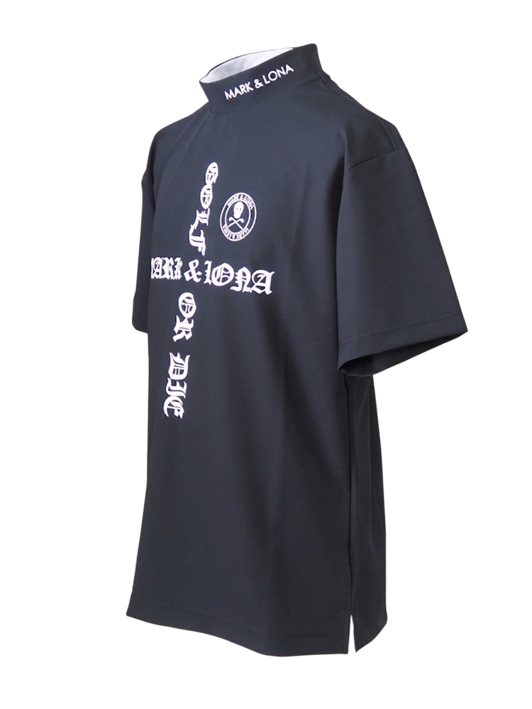 Croce Waffle Mock Neck Tee | MEN | Tシャツ | ブラック | メンズ | ゴルフウェア