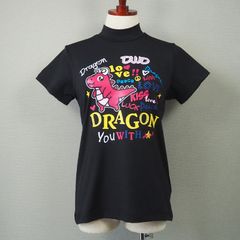POPPYチビドラ半袖ハイネック | モックネック Tシャツ | ブラック | レディース | ゴルフウェア