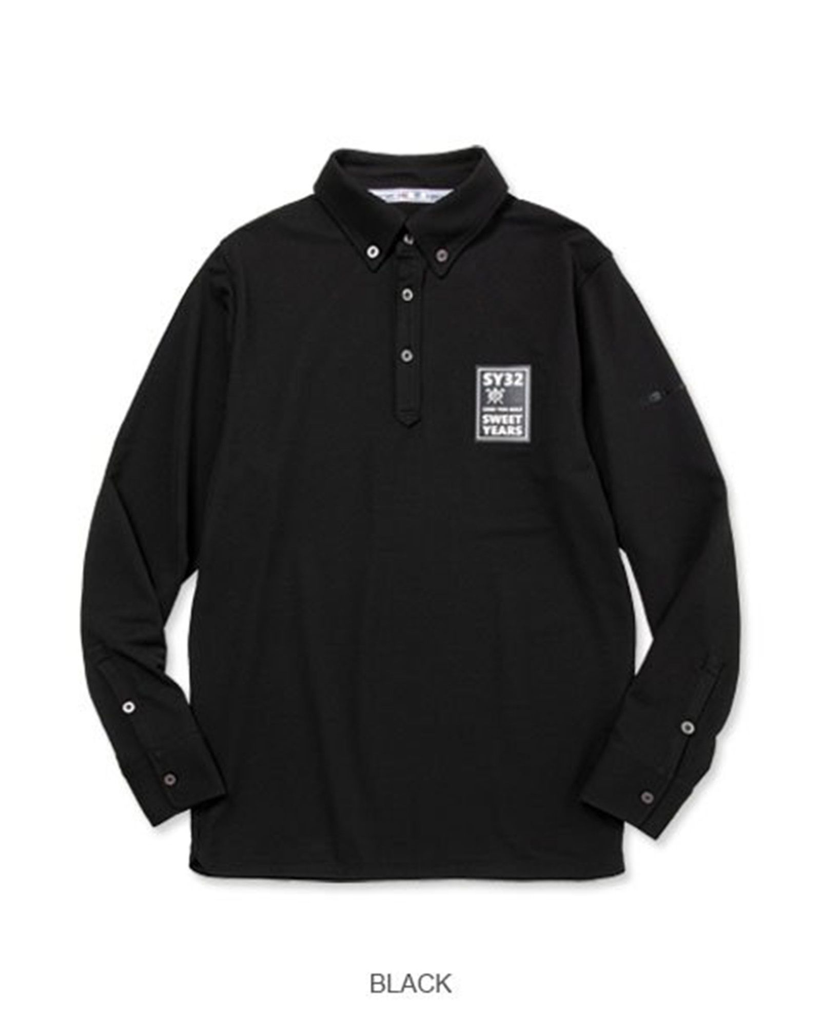 BUTTON DOWN KANOKO SHIRTS | ボタンダウン カノコシャツ | ブラック | メンズ | ゴルフウェア