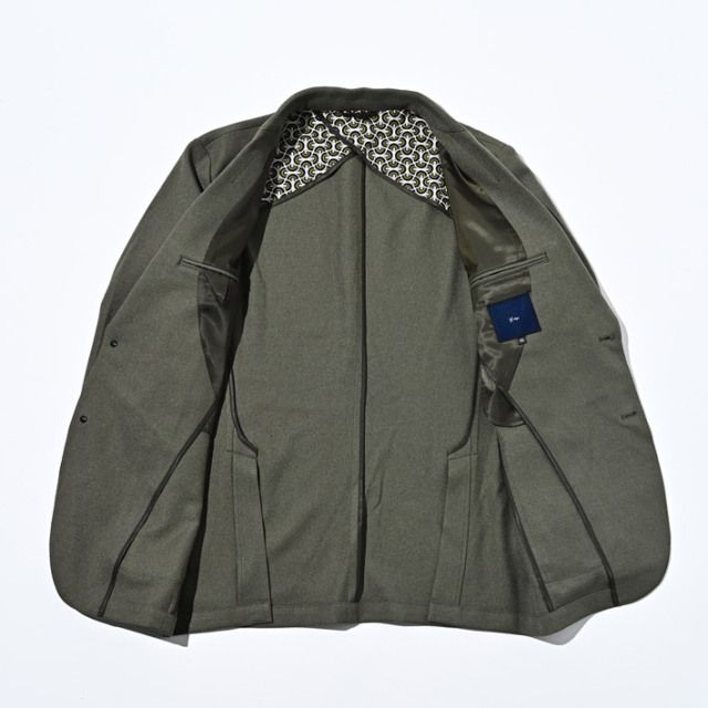 ウールライク カルゼ ストレッチ ジャケット | カーキ | メンズ