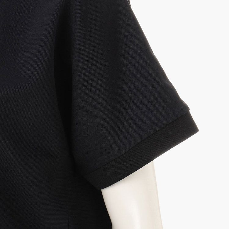 WOMENS BACK LOGO LINE HIGH NECK RELAXED FIT | モックネック | ブラック | レディース | ゴルフウェア