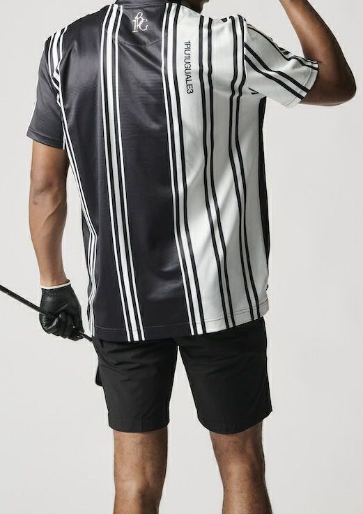 113 GOLF S/S MOCK NECK STRIPE | モックネックシャツ | ブラック | メンズ | ゴルフウェア