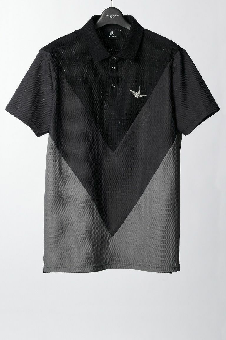 113 GOLF S/S POLO VICTORY SWITCH | ポロシャツ | ブラック | メンズ | ゴルフウェア