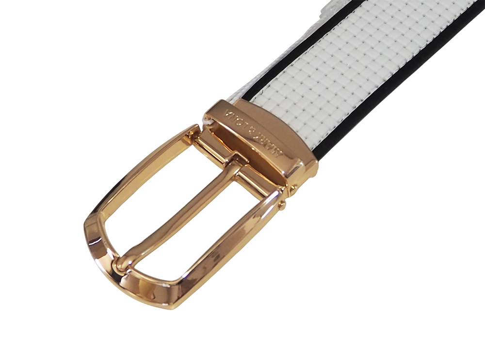 Panza Weave Leather Belt | ベルト | ホワイト | ユニセックス | ゴルフ