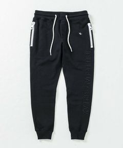 ビッグファスナー刺繍ロゴロングパンツ | ブラック | メンズ