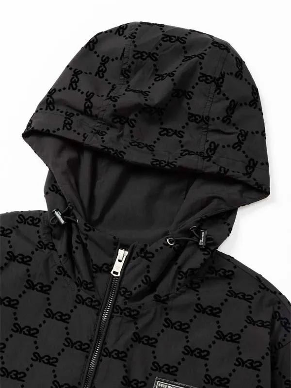 FLOCKY WOVEN STRECH ZIP HOODIE | ブルゾン | ブラック | メンズ | ゴルフウェア
