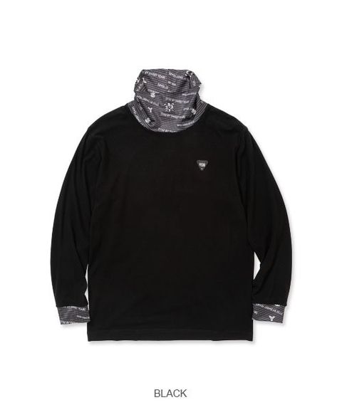 NECK GRAPHIC PREMIEREWARM SHIRTS | タートルネックシャツ | ブラック | メンズ | ゴルフウェア