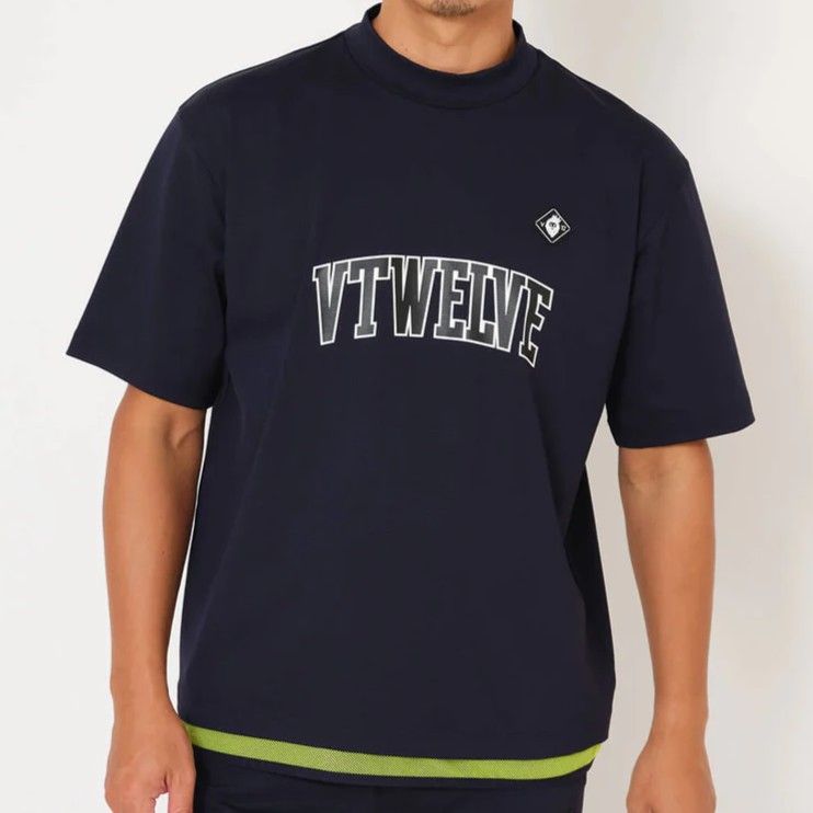 SNEAK MOCK | モックネックTシャツ | ネイビー | メンズ | ゴルフウェア