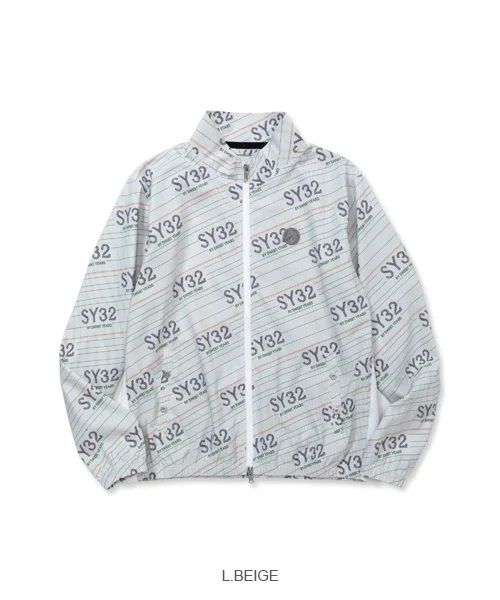 STRETCH GRAPHIC ZIP JACKET | ブルゾン | ライトベージュ | メンズ | ゴルフウェア