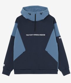 CARDBOARD MATERIAL HOODIE | パーカー | ネイビー×ブルーグレー | ユニセックス | ゴルフウェア