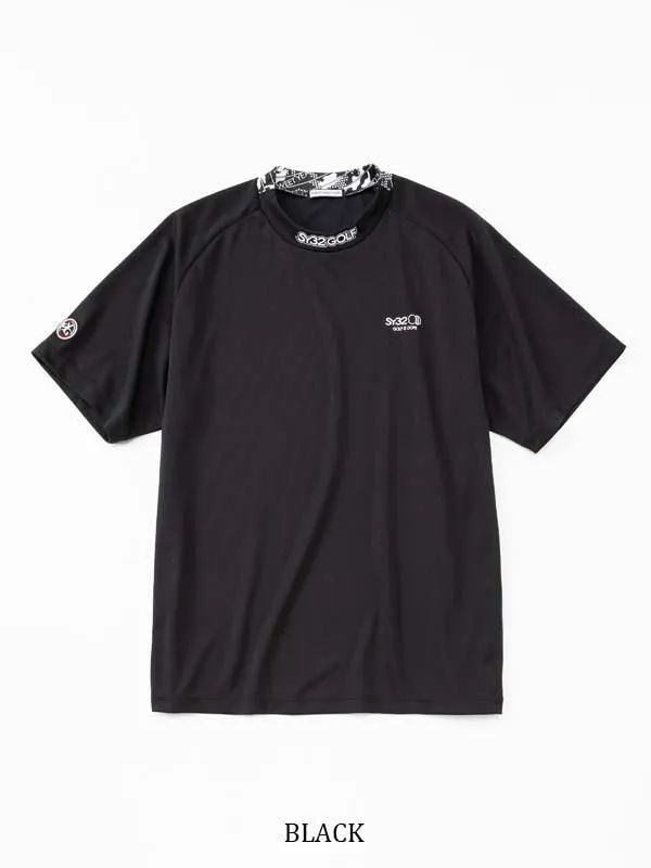 GRAPHIC POINT MOCK | モックネック | ブラック | メンズ | ゴルフウェア