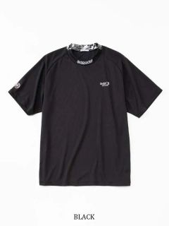 GRAPHIC POINT MOCK | モックネック | ブラック | メンズ | ゴルフウェア