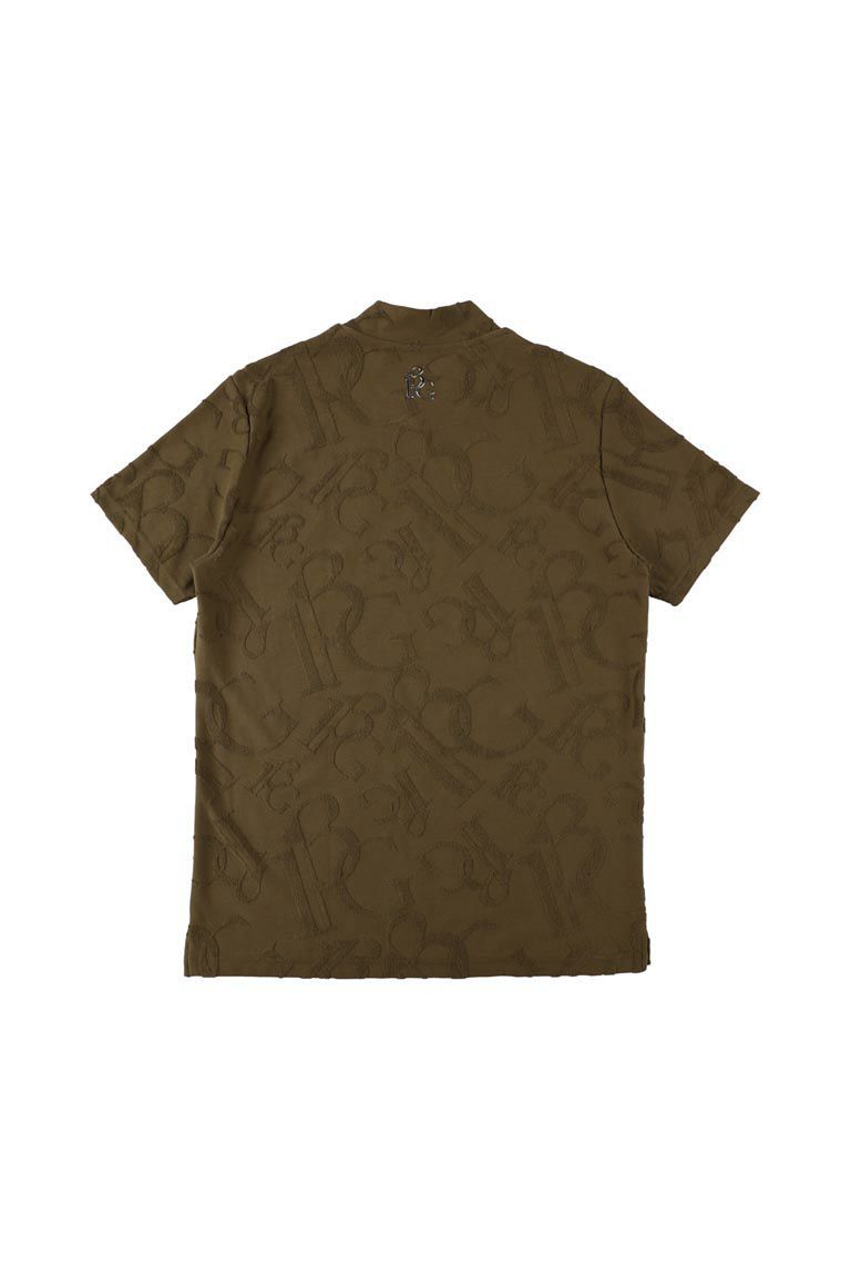 【2026年SS予約商品】113G PILE MOCK［KHAKI］ | モックネックシャツ | カーキ | メンズ | ゴルフウェア