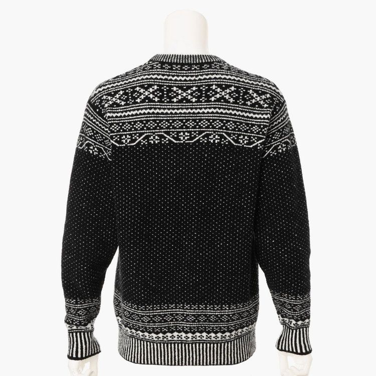 HOL MEN’S FAIR ISLE CREWNECK KNIT | ニット | ブラック | メンズ | ゴルフウェア