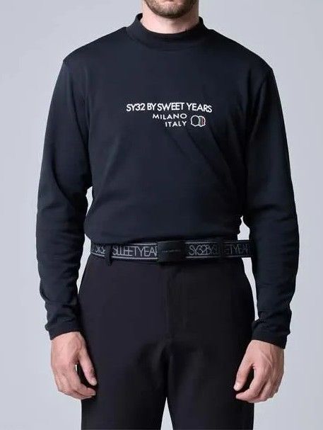 ALPINE DRY L/S MOCK | モックネックシャツ | ブラック | メンズ | ゴルフウェア