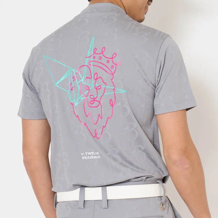 V12113 DUAL MOCK | モックネックTシャツ | グレー | メンズ | ゴルフウェア