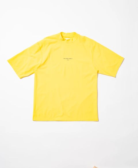 サーフモックネック S/S(TI LEAF Paisley) | モックネックシャツ | イエロー | メンズ | ゴルフウェア