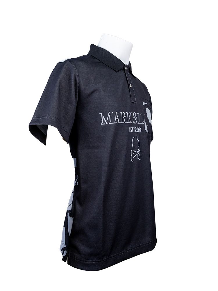 Gauge Camouflage Jacquard | ポロシャツ | ブラック | メンズ | ゴルフウェア | 写真