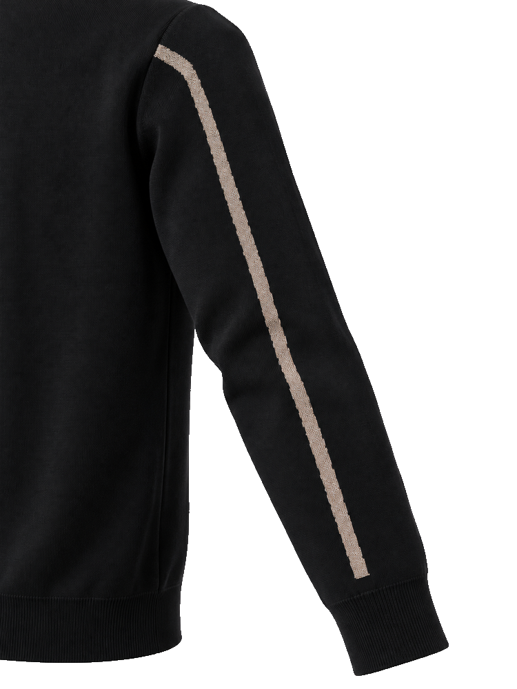 Fraktur Shimmer Crewneck Knit | セーター | ブラック | メンズ | ゴルフウェア