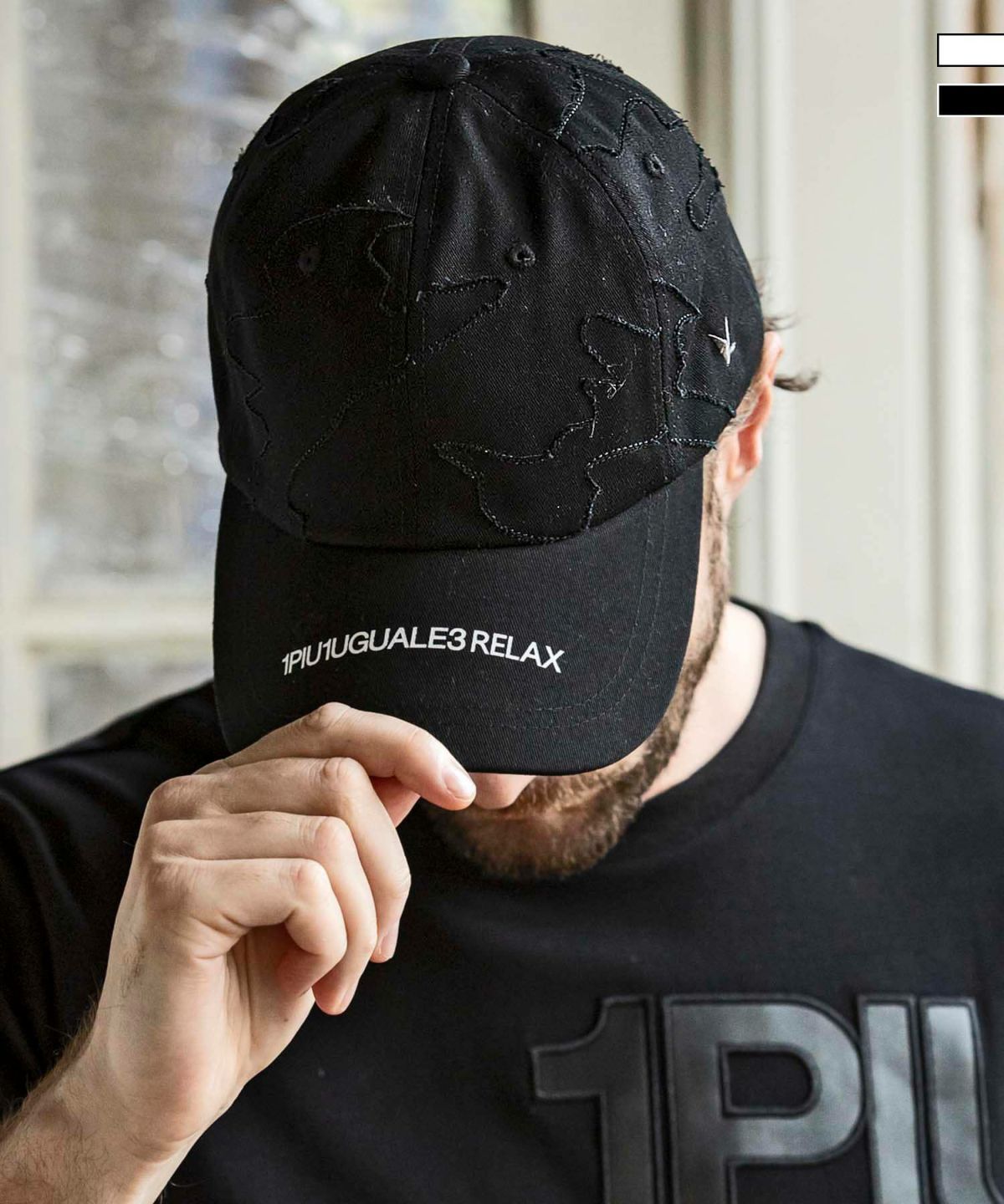 CAMOUFLAGE PATCH CAP | キャップ | ブラック | ユニセックス