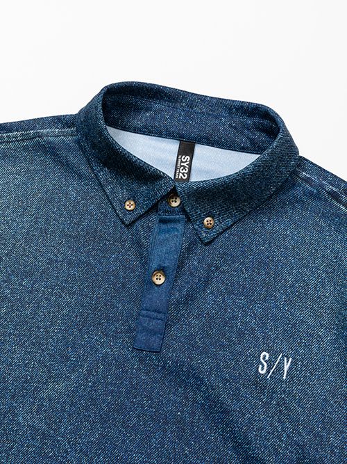 FAKE DENIME POLO | ポロシャツ | デニム | メンズ