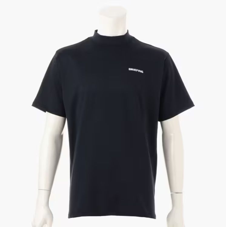 MENS BACK LOGO LINE HIGH NECK RELAXED FIT | ハイネックシャツ | ブラック | メンズ | ゴルフウェア
