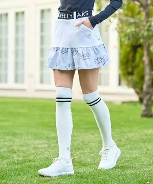 STRETCH GRAPHIC COMBI SKIRT | スカート | ホワイト | レディース | ゴルフウェア