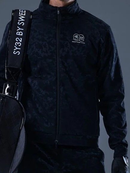 SATIN CAMO JACQUARD ZIP JK | ブルゾン | ブラック | メンズ | ゴルフウェア
