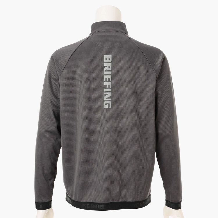 REF MEN'S HEM LOGO LS HALFZIP（リラックスフィット） | チャコール | メンズ | ゴルフウェア