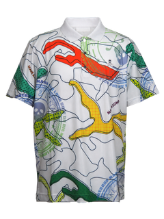 Axon Camo Mesh Performance Polo | ポロシャツ | ホワイト | メンズ | ゴルフウェア