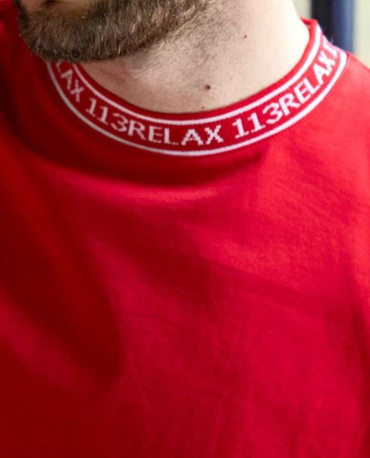 ネックロゴロングTシャツ | Tシャツ | レッド | メンズ