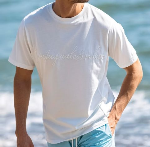 ロープ刺繍ロゴ半袖Tシャツ | Tシャツ | ホワイト | メンズ