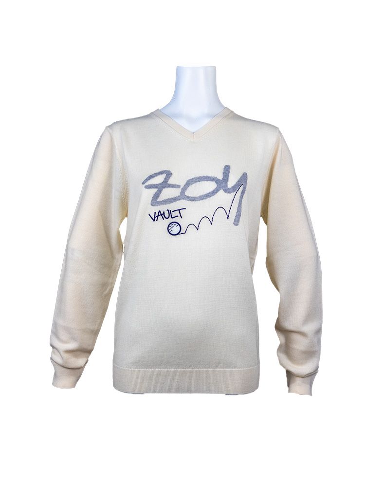 Vネックセーター | オフホワイト | レディース | ゴルフウェア