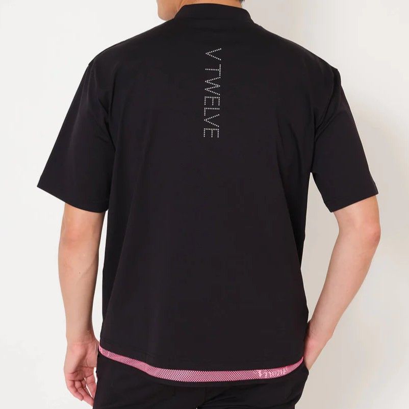 SNEAK MOCK | モックネックTシャツ | ブラック | メンズ | ゴルフウェア