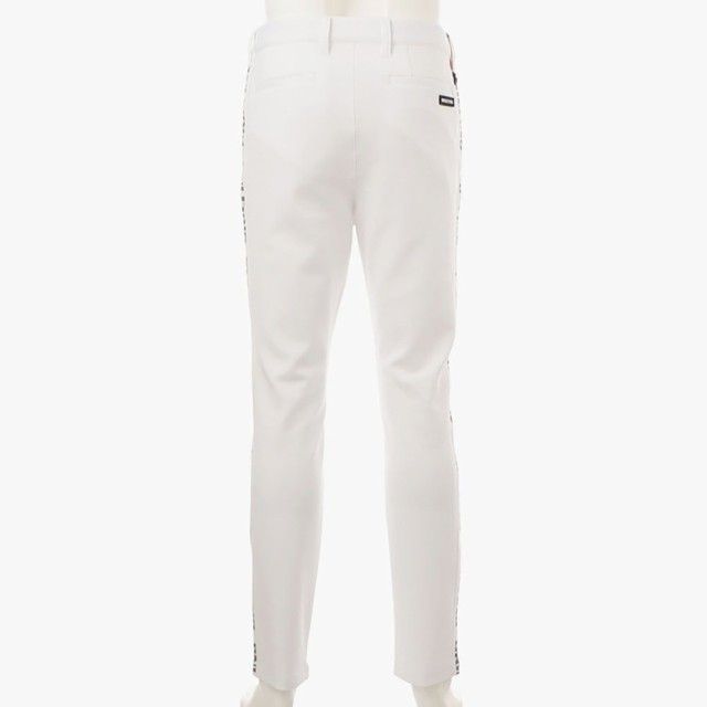 MENS SIDE LOGO LINE SLIM PANTS | スラックス | パンツ | ホワイト | メンズ | ゴルフウェア