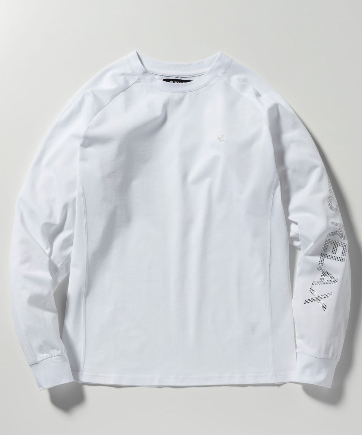 ラインストーンロゴロングT | Tシャツ | ホワイト | メンズ